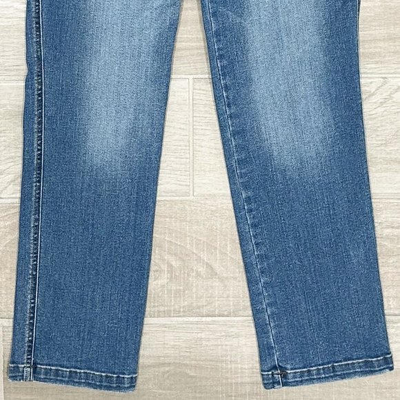 Spanx Ankle Straight Leg Jeans in Vintage Indigo Medium Wash Denim 20356Q - Picture 5 of 13